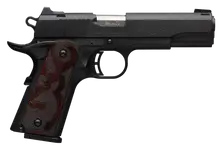 Browning 1911-380 Black Label 380 ACP Pistol with Matte Steel, Checkering Molded Grip, Logo Grips, and 2 Magazines, 3.63in