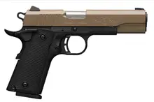 Browning 1911-380 Compact 380 ACP 4.25" with Flat Dark Earth Cerakote & Black Composite Grip