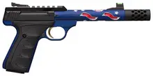 Browning Buck Mark Plus Vision Americana Suppressor Ready Pistol, .22LR, 5.9" Barrel, 10 Rounds, Blue Anodized Finish - 051572490