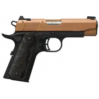 Browning 1911-22 Black Label Compact .22LR Pistol with 3.63" Matte Black Steel Barrel, Copper Cerakote, 10 Rounds Capacity