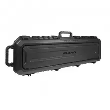 Plano Synergy All Weather 52" Double Rifle/Shotgun Hard Case with Easy Glide Wheels, Polymer, Black - PLA11852