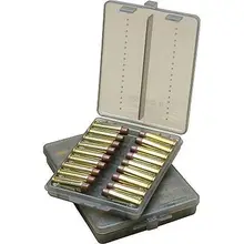 MTM Case-Gard .38/.357 Cal Handgun Ammo Wallet, 18 Rounds, Clear Smoke Polymer Finish