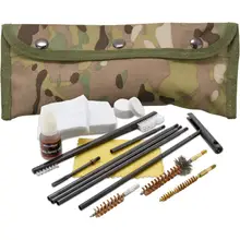 KleenBore Multi-Cam Modular Cleaning Kit for 5.56/.223/9mm with Bronze/Nylon Bristles and Nylon Case