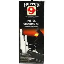 HOPPE'S PISTOL CLEANING KIT .38/.357/9MM/.380 CLAMSHELL