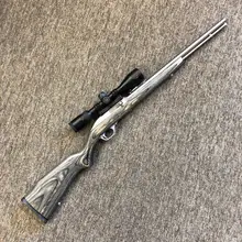 Marlin 60SS 22LR 19" Stainless Steel with 14+1 Round Capacity and Black/Gray Monte Carlo Stock