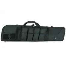 Allen Tac Six Operator Gear Fit Tactical Rifle Case, 44" Endura with Padded Storage Pocket, MOLLE Panel & Lockable Zipper - Black Finish