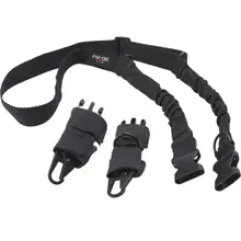 TAC SIX 8911 Citadel Adjustable Single & Double Point Tactical Sling, Black Webbing with Snap Hook Attachment for MSRs