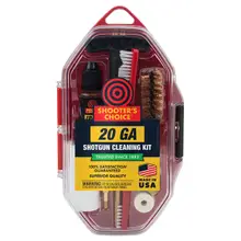 Shooters Choice SRS20 20 Gauge Shotgun Cleaning Kit with Red Plastic Case
