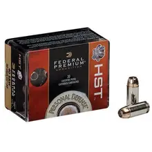 Federal Premium 9mm Luger 124gr HST Jacketed Hollow Point Ammunition - P9HST1S, 20 Rounds per Box