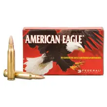 Federal American Eagle .223 Rem 55gr FMJ-BT Ammunition, 20 Rounds per Box