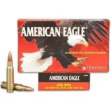 Federal American Eagle .308 Winchester 150gr FMJBT Ammunition, 20 Rounds - AE308D