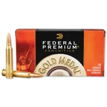 Federal Premium Gold Medal .300 Winchester Magnum 190gr Sierra MatchKing BTHP Ammunition - Box of 20 Rounds