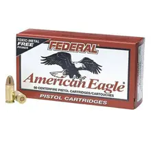 American Eagle Federal 9mm Luger 147gr TMJ Brass Ammunition - 50 Rounds