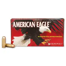 Federal American Eagle 10mm Auto 180 Grain Full Metal Jacket (FMJ) Ammunition - 50 Rounds Box