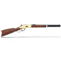 Uberti 1866 Yellowboy Short Rifle, 45 Colt, 20" Barrel, Brass Frame & Buttplate, 10RD