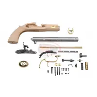 Traditions Trapper .50 Caliber Build-It-Yourself Pistol Kit with 9.75" Blued Barrel and Unfinished Wood Stock - KPC51002