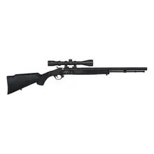 Traditions Buckstalker XT .50 Caliber Muzzleloader with 24" Blued Barrel, Black Synthetic Stock, and 3-9x40 Scope