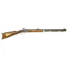 Traditions Hawken Woodsman R24008 Percussion Black Powder .50 Caliber Rifle with 28" Blued Octagonal Barrel, Select Hardwood, Brass Embellishments, and Adjustable Sights