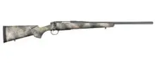 Bergara Premier Highlander Tactical Grey Bolt Action Rifle - 6.5 PRC, 3+1 Rounds, 24" Sniper Gray Cerakote, Woodland Camo Right Hand
