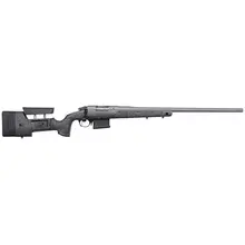 Bergara Premier HMR Pro 308 Win 5+1 20" Threaded Barrel Bolt-Action Rifle with Mini-Chassis and Adjustable Cheekpiece, Tactical Gray Cerakote, Black with Gray Fleck Stock - BPR20308MC