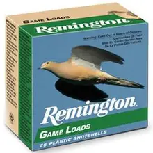 Remington Game Load 12 Gauge 2.75" 1oz #7.5 Lead Shot 25 Rounds Pump Action Shotgun