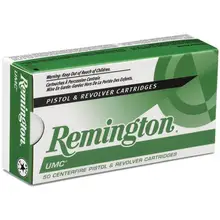 Remington UMC 10MM Auto 180GR Full Metal Jacket Ammunition, 50 Rounds/Box
