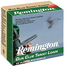 REMINGTON GUN CLUB 12 GAUGE AMMUNITION 2-3/4" #7.5 LEAD 1-1/8 OUNCE 1200 FPS