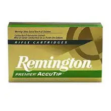 Remington Premier .243 Winchester 75 Grain Accutip-V Boat-Tail Ammunition, 20 Rounds