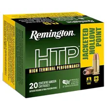 Remington HTP 9mm Luger 147 Grain JHP Ammunition, 990 FPS - 20 Rounds, RTP9MM8A