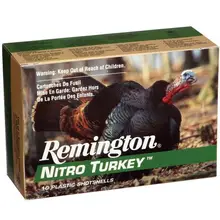 Remington Nitro-Turkey 12GA 3.5" #4 Lead 2oz Ammo, 10-Pack Box