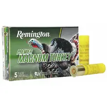 Remington Premier Magnum High Velocity 20 Gauge 3" #5 1.12 oz Turkey Ammo - 5 Rounds