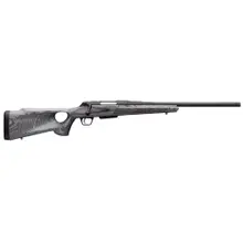 Winchester XPR Thumbhole Varmint SR .223 Rem Bolt Action Rifle with 24" Threaded Barrel, 5-Round Capacity, Matte Black Finish, and Gray Laminate Stock