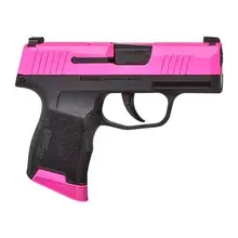 SIG Sauer P365 9mm Luger Micro-Compact Special Cerakote Handgun - Pink H-141 No Safety