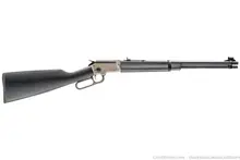 Chiappa Firearms LA322 Takedown Lever Action Rimfire Rifle, .22 LR, 18.5" Barrel, 15+1 Rounds, Wood Stock, Matte Black Finish