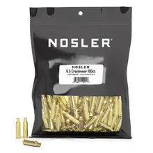 Nosler 6.5 Creedmoor Unprimed Brass Rifle Cartridge Cases - 100 Count (Bulk) 10211