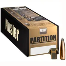 Nosler .30 Caliber .308" Diameter 165 Grain Partition Soft Point Spitzer Rifle Bullets, 50 Count