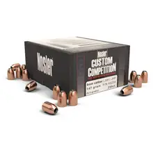 Nosler Custom Competition 9mm .355" 147 Gr JHP Handgun Bullet, 250/Box - 43258