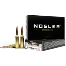 Nosler 6.5 Creedmoor 140gr Match Grade Custom Competition HPBT Ammunition, 20 Round Box