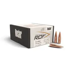 Nosler RDF .30 Caliber .308" Diameter 175 Grain Hollow Point Boat Tail Rifle Bullet, 100 Count Box