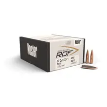 Nosler RDF .22 Caliber 77 Grain Hollow Point Boat Tail Bullets, 100 Count Box