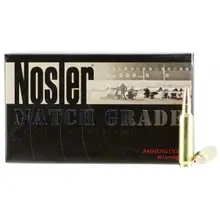 Nosler Match Grade .22 Nosler 77 Grain Custom Competition Hollow Point Boat-Tail Ammo, 20 Rounds - 60016