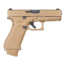 GLOCK G19X17US G19X COMPACT CROSSOVER 9MM LUGER 4.02" 17+1 BRONZE NITRON COYOTE NPVD STEEL SLIDE COYOTE ROUGH TEXTURE INTERCHANGEABLE BACKSTRAPS GRIP