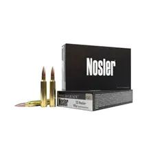Nosler Match Grade .308 Win 155 Grain Custom Competition Hollow Point Boat-Tail Rifle Ammo, 20/Box
