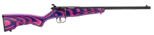 Savage Rascal Minimalist .22 LR Bolt Action Rifle with 16.13" Barrel, Pink/Purple Laminate Stock, Single Shot, Right Hand - Model 13797
