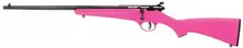 Savage Arms Rascal Left-Handed .22LR Single Shot Bolt Action Rimfire Rifle with 16.125" Barrel, Pink Synthetic Stock - Model 13844