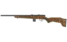 Savage Arms 93 Minimalist .22 WMR Bolt Action Rifle with 18" Barrel, Brown Laminate Stock, and 10-Round Capacity - 91937