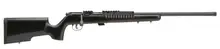 Savage Arms 93R17 TRR-SR Bolt Action Rifle, .17 HMR, 22" Threaded Barrel, 5 Round Capacity, Matte Black Finish with Wood Stock