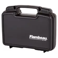 Flambeau Safe Shot 10" Black Polymer Pistol Case with Egg Crate Foam Padding, Integrated Handle - TSA/Airline Approved (Model: 1011)