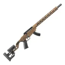 RUGER PRECISION RIMFIRE BURNT BRONZE ANODIZED BOLT ACTION RIFLE - 17 HMR - 18IN - TAN