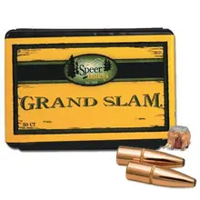Speer Grand Slam .277 Caliber 150 Grain Soft Point Reloading Bullets, 50 Count - 1608